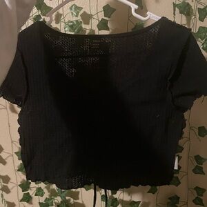 Black short top